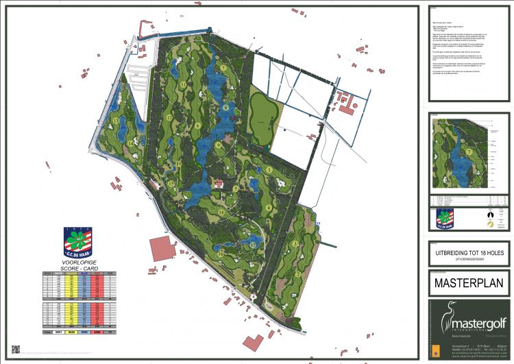 Het masterplan, ontworpen door Steensels.