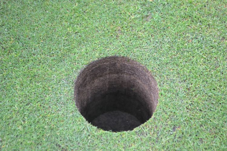 Een kijkje in een van de greens Een kijkje in een van de greens