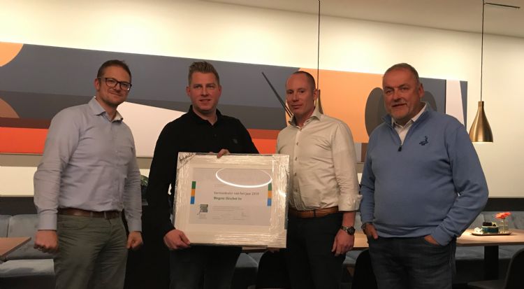 V.l.n.r. Martin Uittenbosch, Bram Megens, Eric van Susante en Jan Plooij.