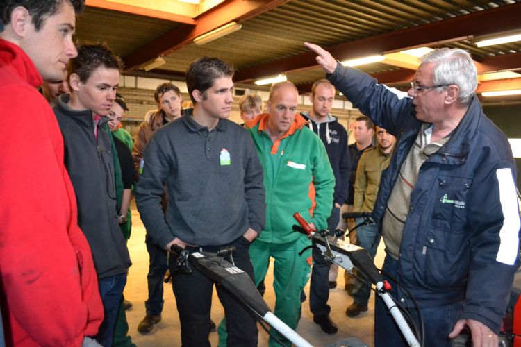 Bertus Gibcus tijdens een demodag in 2012